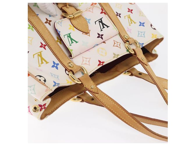 LOUIS VUITTON Monogram Multicolor Aurelia MM Tote Bag White M40094 - vista 8