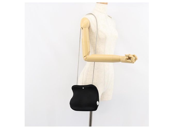 CHANEL Hip bag Shoulder Bag Cotton Black CC - vista 23