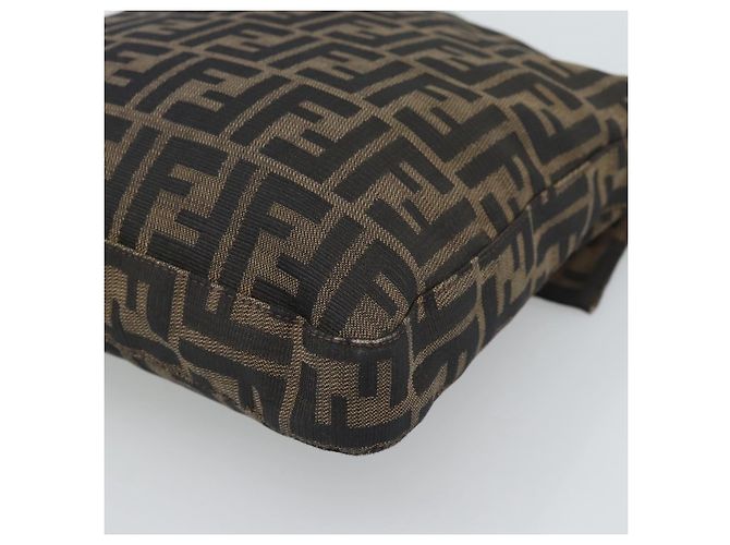 FENDI Zucca Canvas Shoulder Bag Black Brown - vista 15