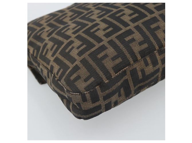 FENDI Zucca Canvas Shoulder Bag Black Brown - vista 16