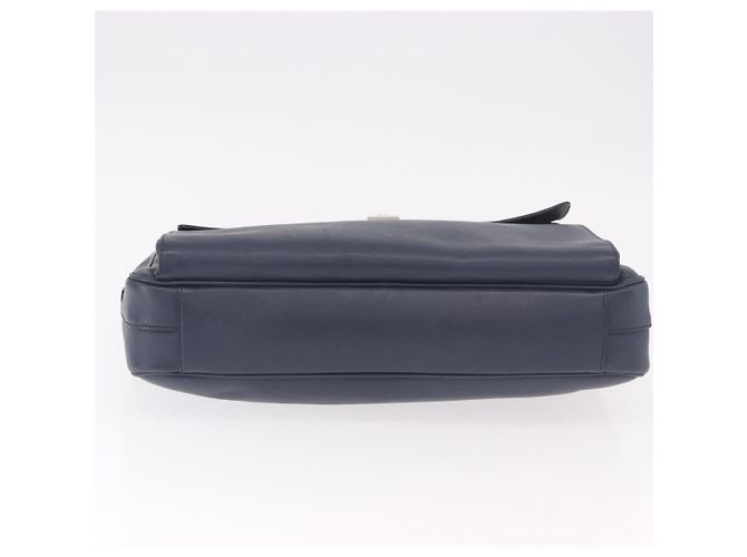 PRADA Business Bag Saffiano leather Blue Silver - vista 5
