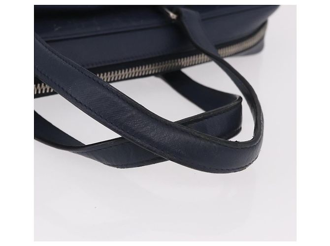 PRADA Business Bag Saffiano leather Blue Silver - vista 7