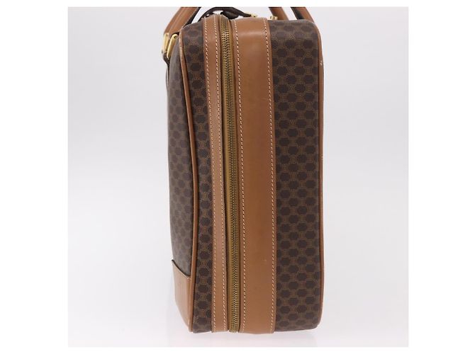 Céline CELINE Attache Case Macadam Canvas Trunk PVC Brown Gold - vista 6
