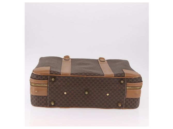 Céline CELINE Attache Case Macadam Canvas Trunk PVC Brown Gold - vista 7