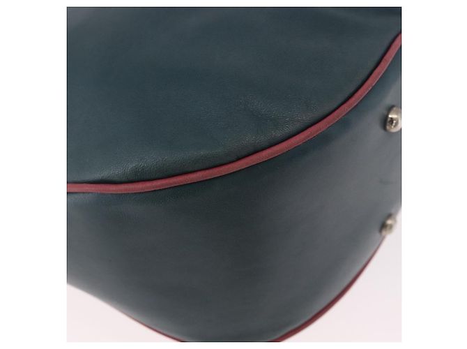 LOEWE Shoulder Bag Leather Green Silver - vista 15