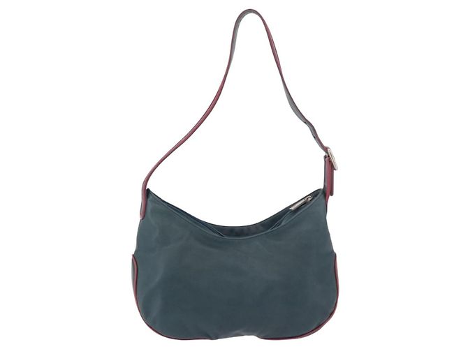 LOEWE Shoulder Bag Leather Green Silver - vista 2