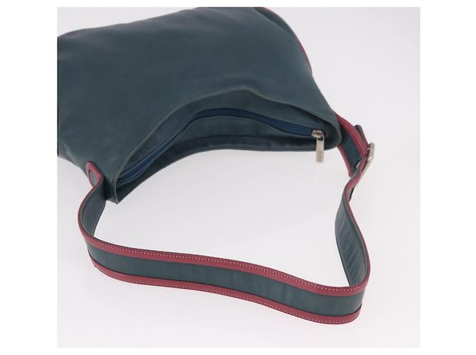 LOEWE Shoulder Bag Leather Green Silver - vista 7