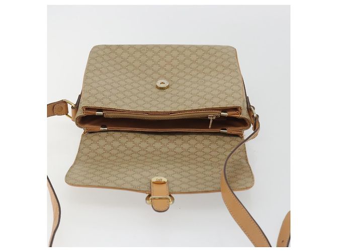 Céline CELINE Macadam Canvas Shoulder Bag PVC Beige Gold - vista 10
