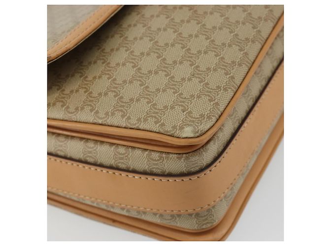 Céline CELINE Macadam Canvas Shoulder Bag PVC Beige Gold - vista 14