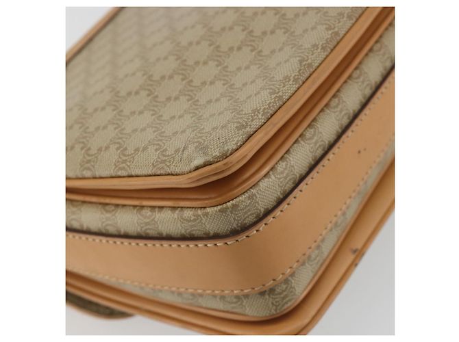 Céline CELINE Macadam Canvas Shoulder Bag PVC Beige Gold - vista 16
