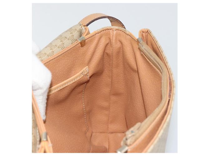 Céline CELINE Macadam Canvas Shoulder Bag PVC Beige Gold - vista 18