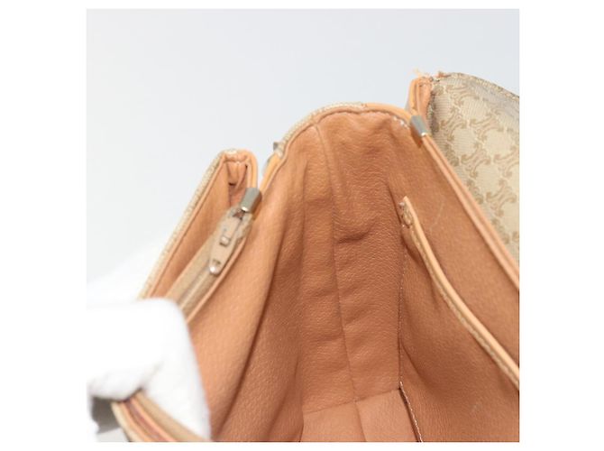 Céline CELINE Macadam Canvas Shoulder Bag PVC Beige Gold - vista 19