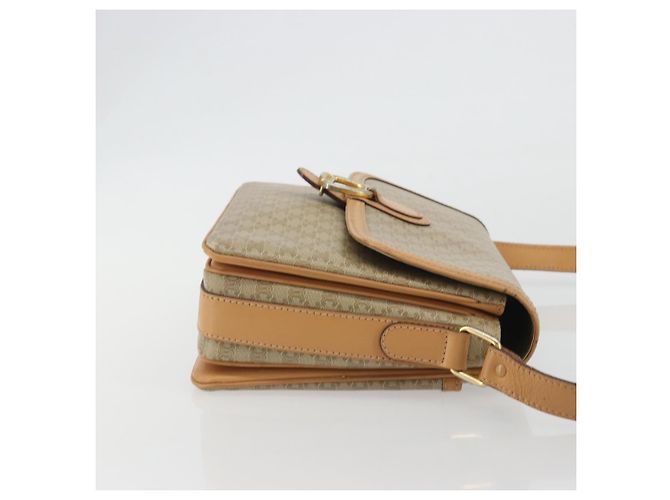 Céline CELINE Macadam Canvas Shoulder Bag PVC Beige Gold - vista 3
