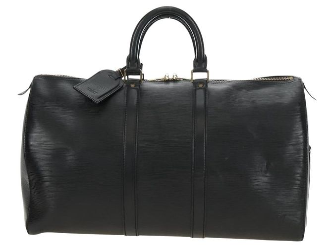 LOUIS VUITTON Epi Keepall 50 Boston Bag Noir M42962 LV - vista 13
