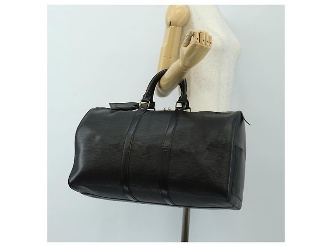 LOUIS VUITTON Epi Keepall 50 Boston Bag Noir M42962 LV - vista 26