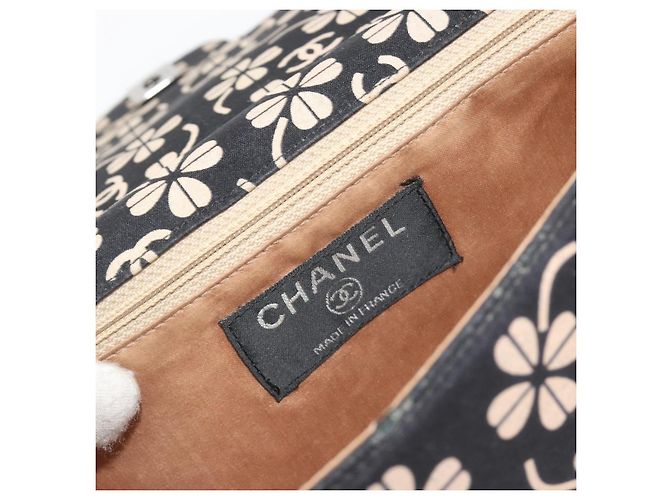 CHANEL Chain Shoulder Bag Canvas Black Silver CC - vista 22