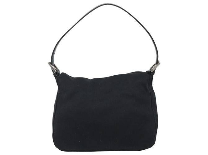 FENDI Hand Bag cotton Black Silver - vista 2