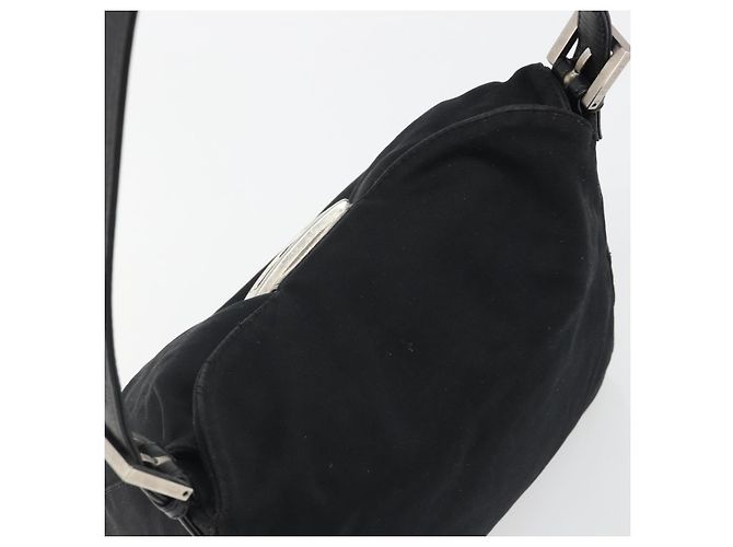 FENDI Hand Bag cotton Black Silver - vista 6