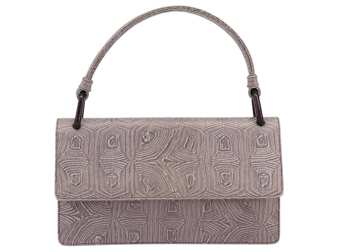 PRADA Hand Bag Leather Purple Silver - vista 13