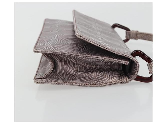 PRADA Hand Bag Leather Purple Silver - vista 3