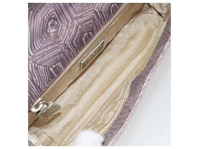 PRADA Hand Bag Leather Purple Silver - vista 9