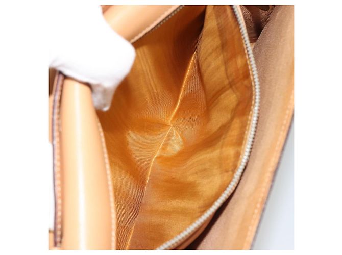 Céline CELINE Macadam Canvas Shoulder Bag PVC Leather Brown Gold - vista 11