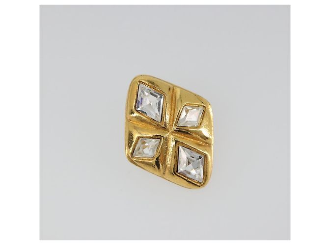 CHANEL Earring Metal Gold Tone CC - vista 2