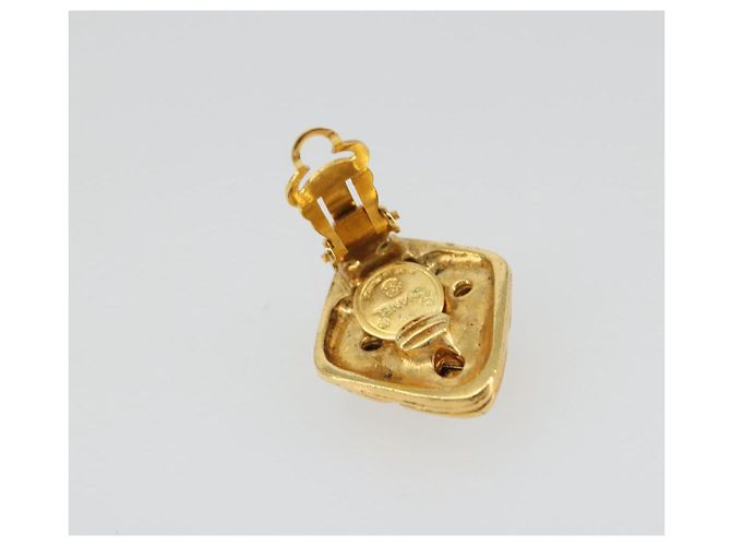 CHANEL Earring Metal Gold Tone CC - vista 4