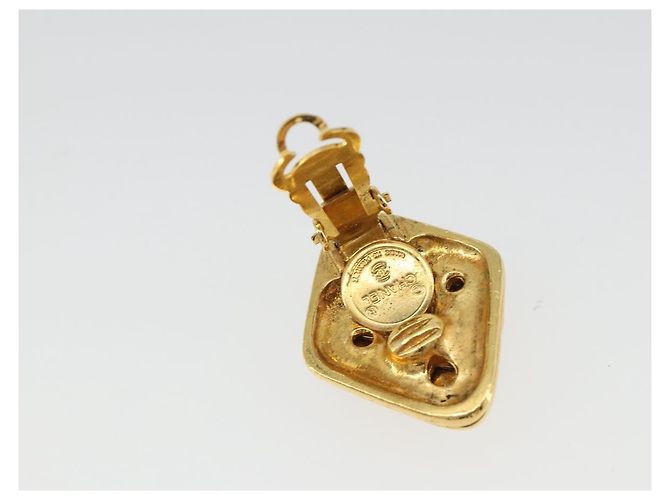 CHANEL Earring Metal Gold Tone CC - vista 8