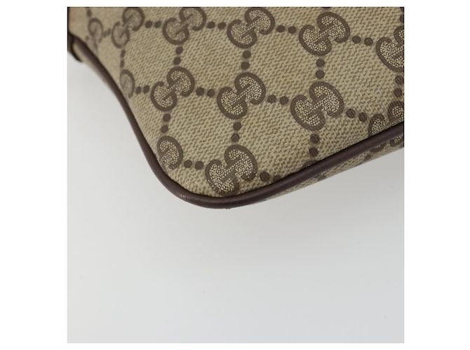 GUCCI GG Supreme Web Sherry Line Bag PVC Beige Gold 904 02 047 - vista 11