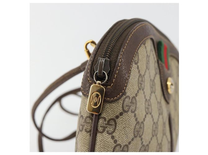 GUCCI GG Supreme Web Sherry Line Bag PVC Beige Gold 904 02 047 - vista 15