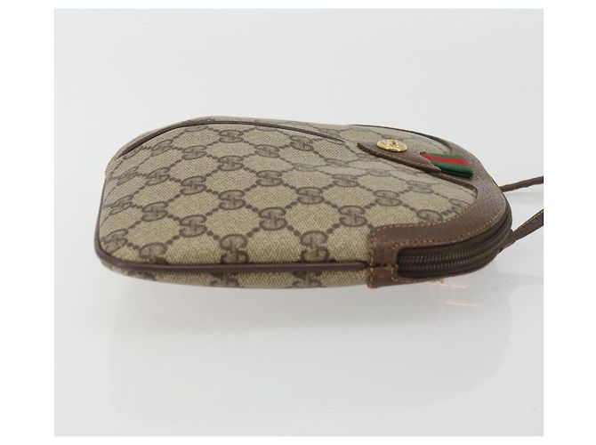 GUCCI GG Supreme Web Sherry Line Bag PVC Beige Gold 904 02 047 - vista 4