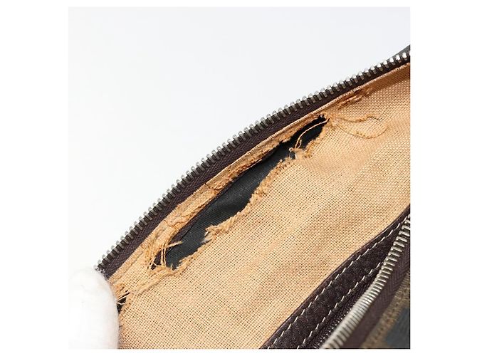 FENDI Zucca Canvas Shoulder Bag Black Brown - vista 28