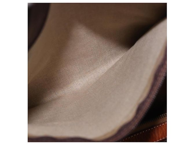 Céline CELINE Macadam Canvas Boston Bag PVC Leather Brown Gold - vista 22