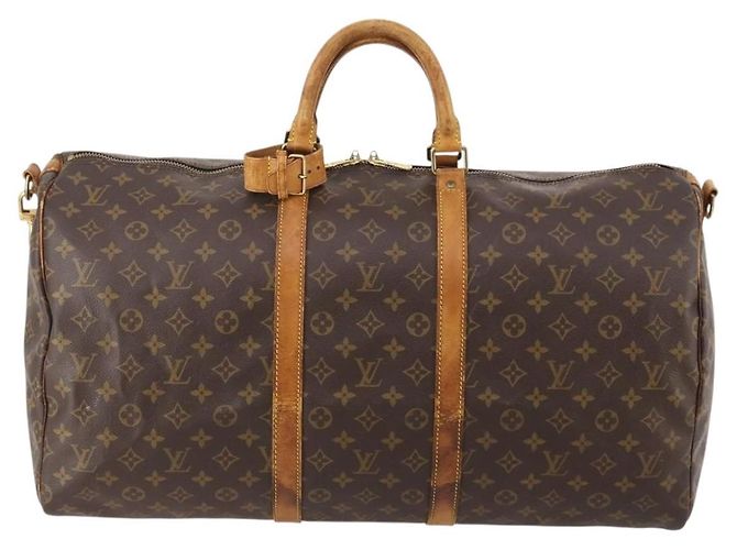 LOUIS VUITTON Monogram Keepall Bandouliere 55 Boston Bag M41414 LV - vista 2