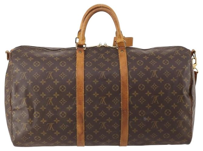 LOUIS VUITTON Monogram Keepall Bandouliere 55 Boston Bag M41414 LV - vista 3