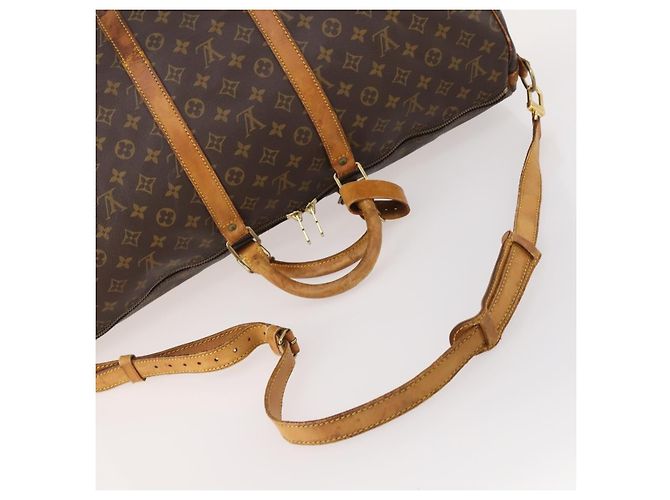 LOUIS VUITTON Monogram Keepall Bandouliere 55 Boston Bag M41414 LV - vista 7