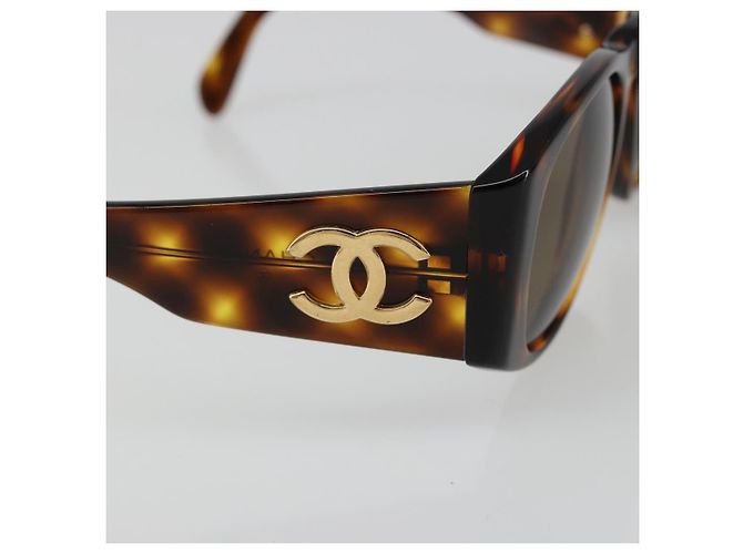CHANEL COCO Mark Sunglasses plastic Brown CC - vista 8