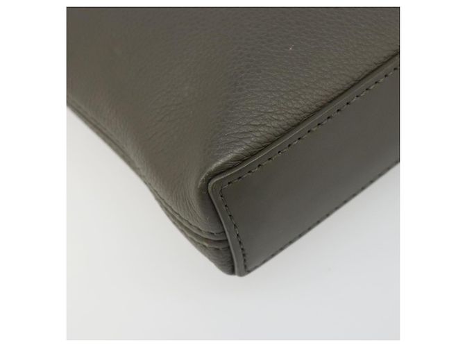 LOUIS VUITTON Takeoff Pouch Clutch Bag Leather Gray M81735 LV - vista 16
