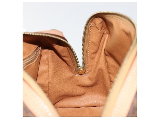 Céline CELINE Macadam Canvas Boston Bag PVC Leather Brown Gold - vista 19