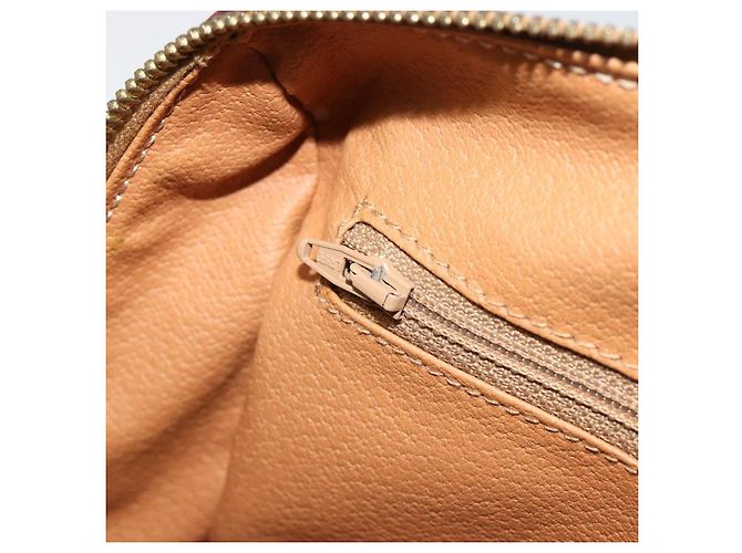 Céline CELINE Macadam Canvas Boston Bag PVC Leather Brown Gold - vista 21