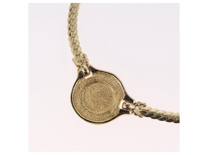 Christian Dior Strass-Halskette Metall Gold - Ansicht 10