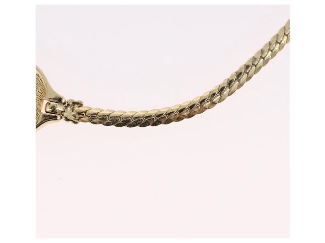 Christian Dior Strass-Halskette Metall Gold - Ansicht 11