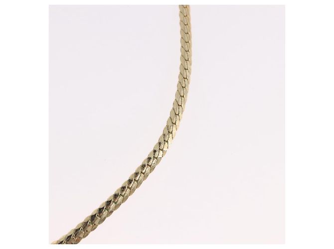 Christian Dior Strass-Halskette Metall Gold - Ansicht 12