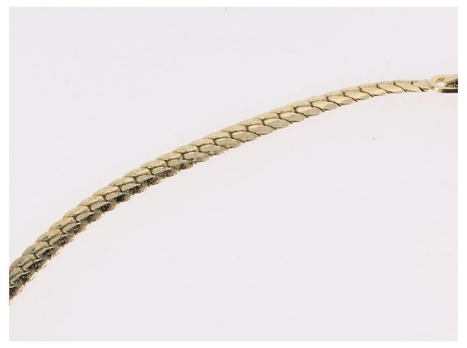 Christian Dior Strass-Halskette Metall Gold - Ansicht 14