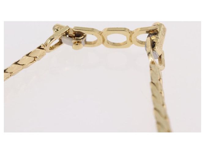 Christian Dior Strass-Halskette Metall Gold - Ansicht 15