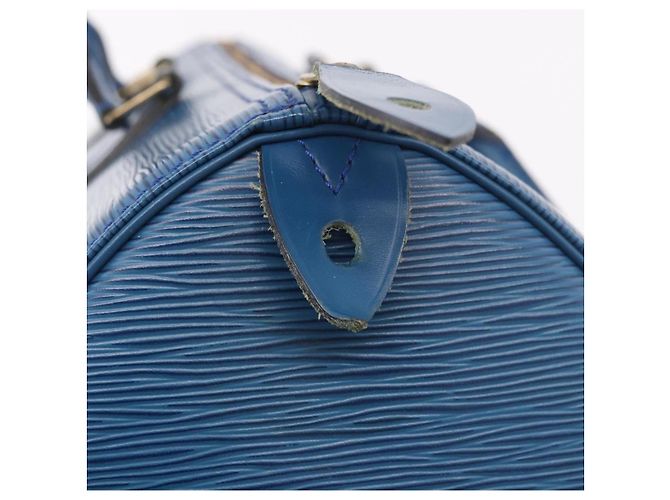 LOUIS VUITTON Epi Speedy 35 Hand Bag Toledo Blue M42995 LV - vista 18