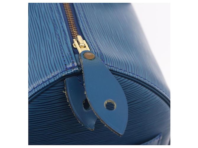 LOUIS VUITTON Epi Speedy 35 Hand Bag Toledo Blue M42995 LV - vista 19