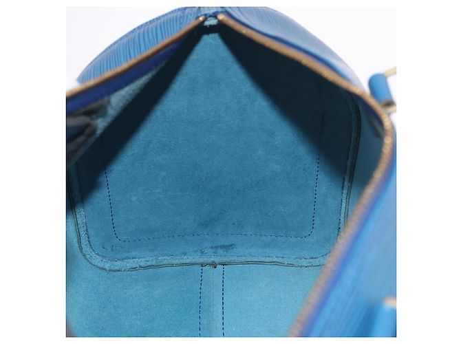 LOUIS VUITTON Epi Speedy 35 Hand Bag Toledo Blue M42995 LV - vista 22