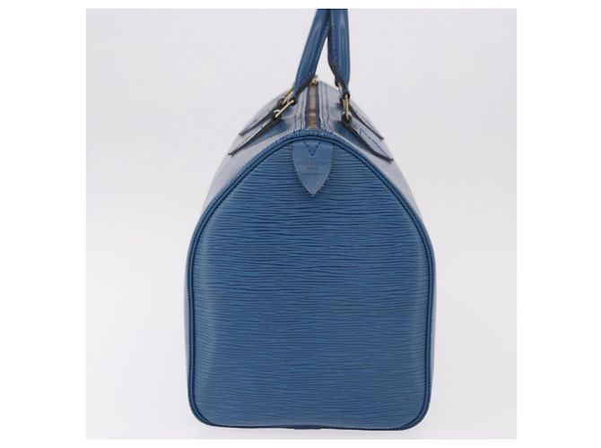 LOUIS VUITTON Epi Speedy 35 Hand Bag Toledo Blue M42995 LV - vista 4